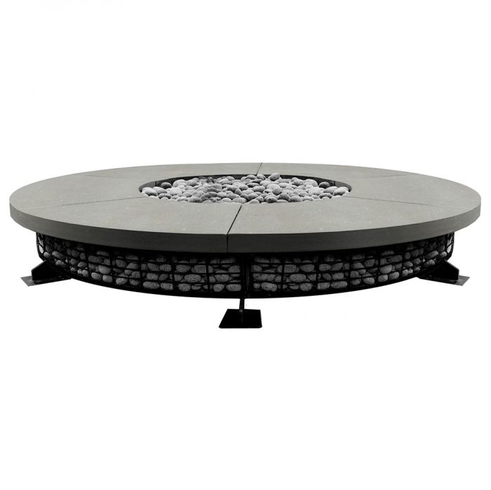 Prism Hardscapes Fuego 89-Inch Fire Pit Table Concrete