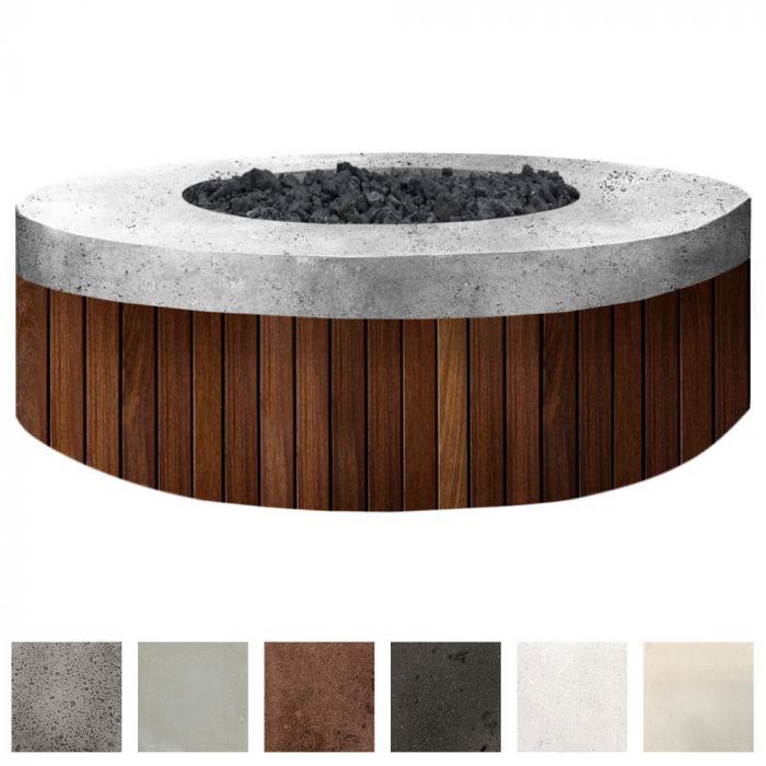 Prism Hardscapes Hampton 48-Inch Concrete Round Outdoor Fire Pit Bowl- PH-484