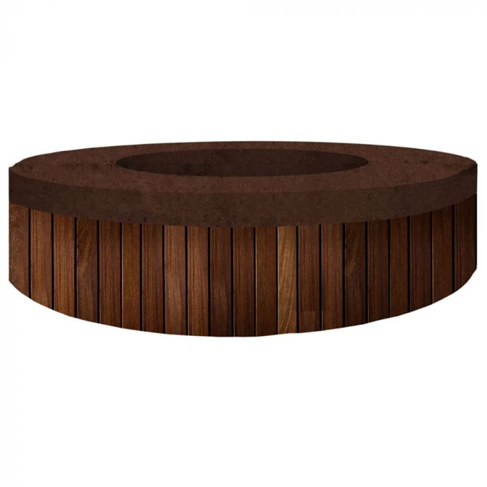 Prism Hardscapes Hampton 48-Inch Concrete Round Outdoor Fire Pit Bowl- PH-484