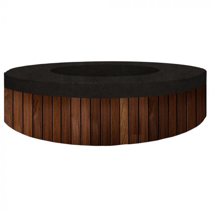 Prism Hardscapes Hampton 48-Inch Concrete Round Outdoor Fire Pit Bowl- PH-484