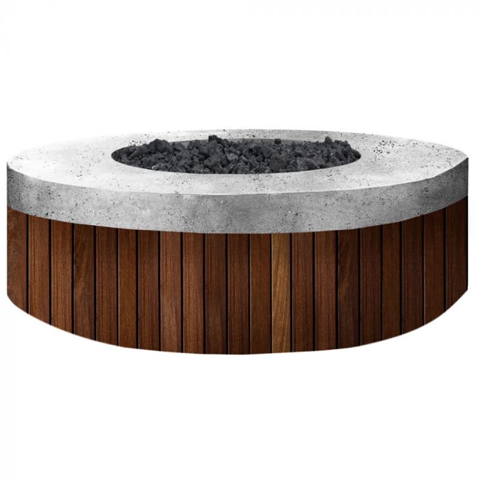 Prism Hardscapes Hampton 48-Inch Concrete Round Outdoor Fire Pit Bowl- PH-484