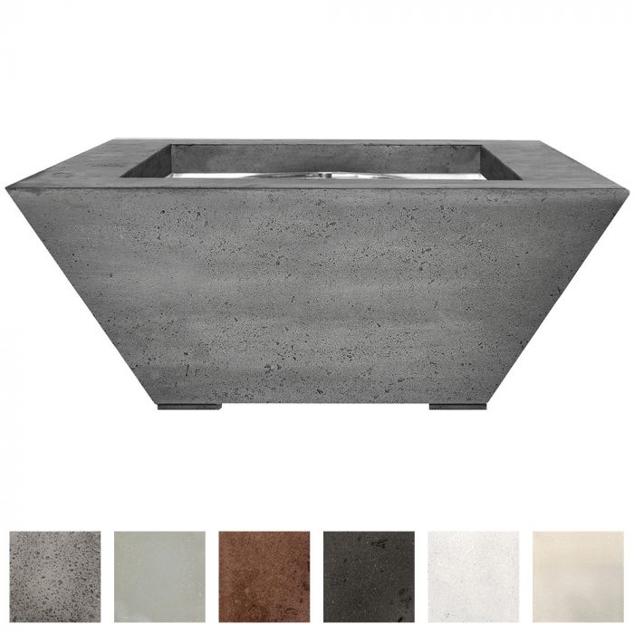 Prism Hardscapes Lombard 40-Inch Concrete Square Fit Pit Table Table