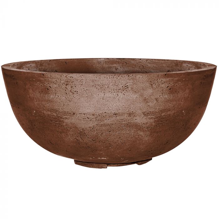 Prism Hardscapes Moderno 1 39-Inch Concrete Round Outdoor Fire Pit Bowl