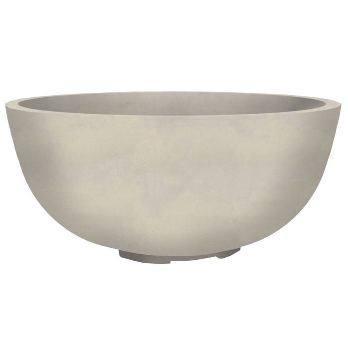 Prism Hardscapes Moderno 1 39-Inch Concrete Round Outdoor Fire Pit Bowl