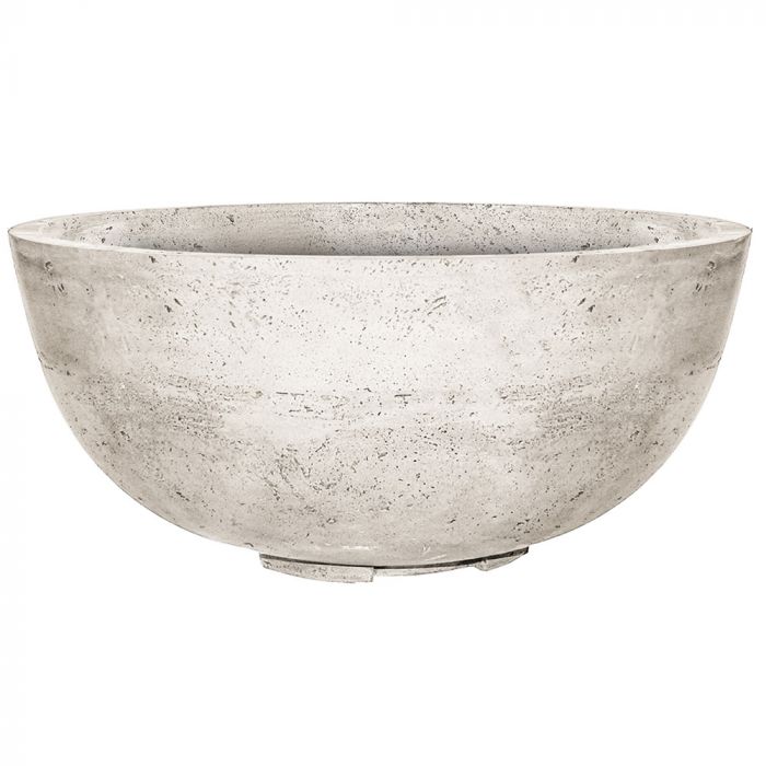 Prism Hardscapes Moderno 1 39-Inch Concrete Round Outdoor Fire Pit Bowl