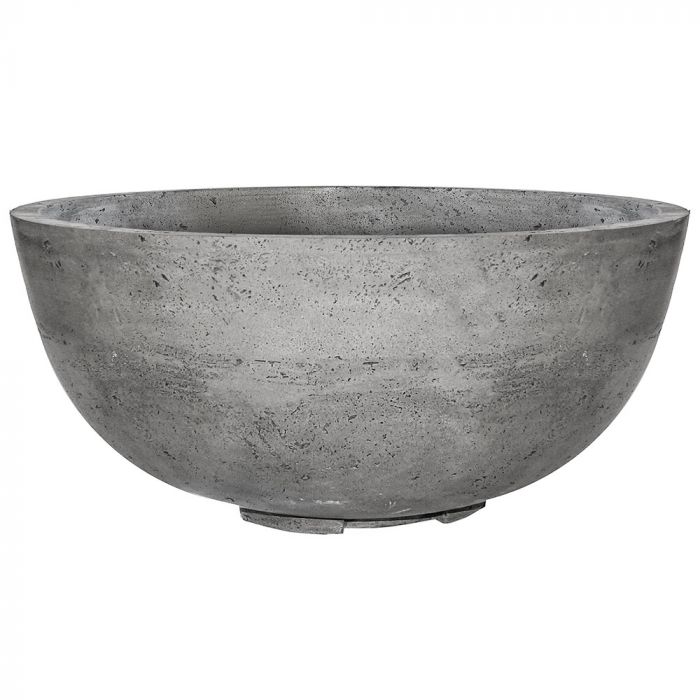 Prism Hardscapes Moderno 1 39-Inch Concrete Round Outdoor Fire Pit Bowl