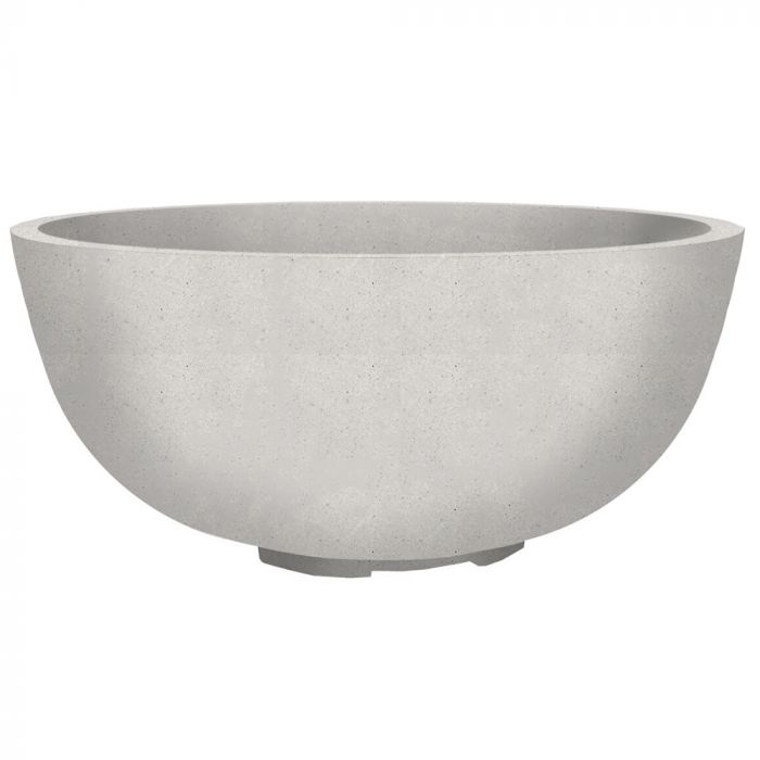 Prism Hardscapes Moderno 1 39-Inch Concrete Round Outdoor Fire Pit Bowl