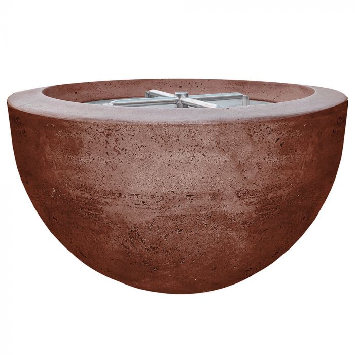 Prism Hardscapes Moderno 3 30-Inch Concrete Round Outdoor Fire Pit Bowl