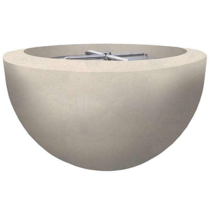 Prism Hardscapes Moderno 3 30-Inch Concrete Round Outdoor Fire Pit Bowl