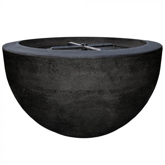 Prism Hardscapes Moderno 3 30-Inch Concrete Round Outdoor Fire Pit Bowl