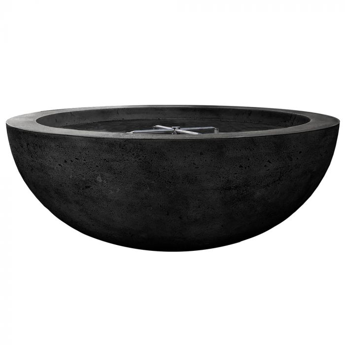 Prism Hardscapes Moderno 4 48-Inch Concrete Round Outdoor Fire Pit Bowl