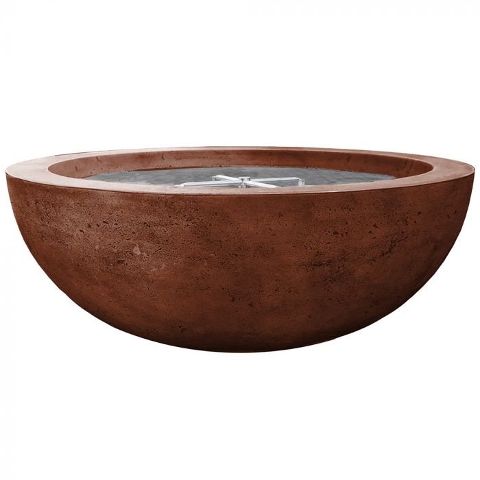 Prism Hardscapes Moderno 5 36-Inch Concrete Round Outdoor Fire Pit Bowl