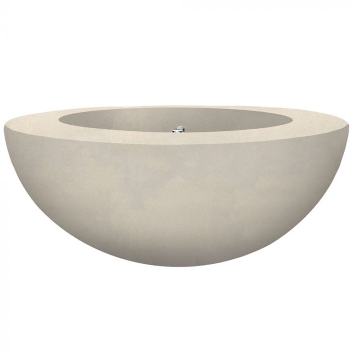 Prism Hardscapes Moderno 5 36-Inch Concrete Round Outdoor Fire Pit Bowl