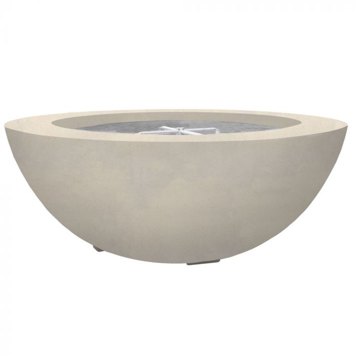 Prism Hardscapes Moderno 6 39-Inch Concrete Round Outdoor Fire Pit Bowl