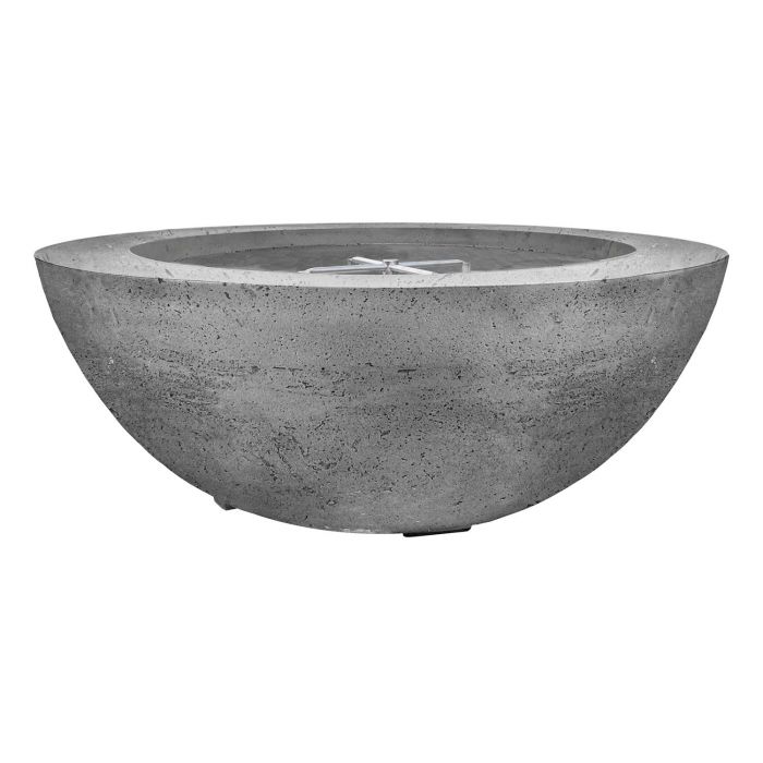 Prism Hardscapes Moderno 6 39-Inch Concrete Round Outdoor Fire Pit Bowl