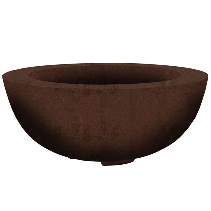 Prism Hardscapes Moderno 8 39-Inch Concrete Round Outdoor Fire Pit Bowl