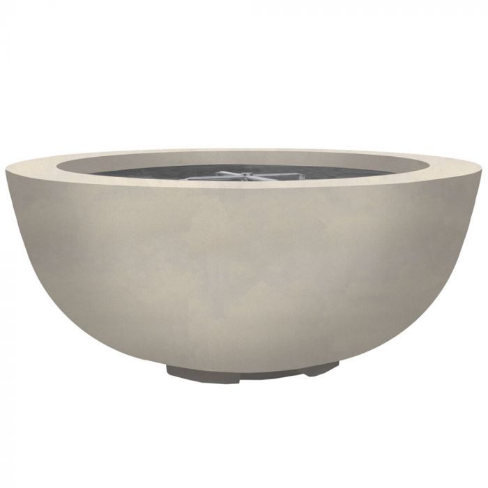 Prism Hardscapes Moderno 8 39-Inch Concrete Round Outdoor Fire Pit Bowl