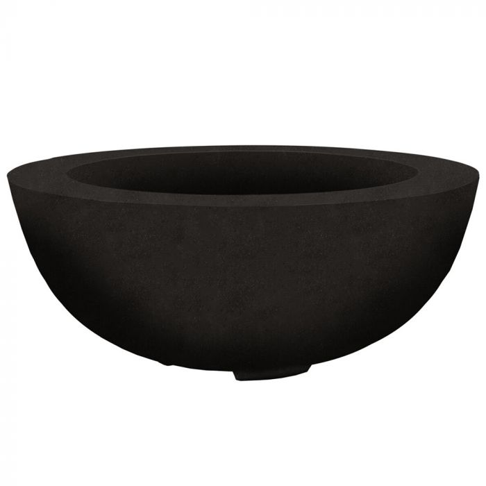 Prism Hardscapes Moderno 8 39-Inch Concrete Round Outdoor Fire Pit Bowl