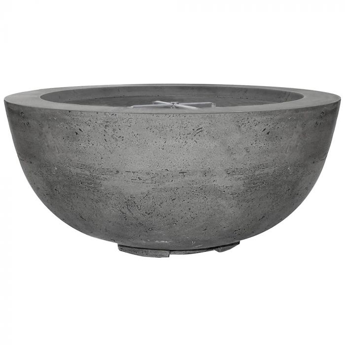 Prism Hardscapes Moderno 8 39-Inch Concrete Round Outdoor Fire Pit Bowl