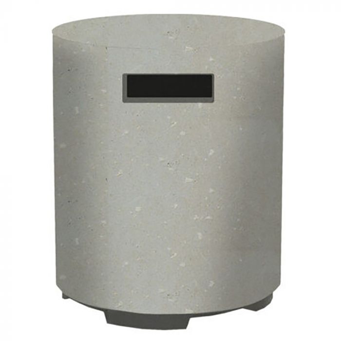 Prism Hardscapes Orinda 15-Inch Concrete Round Propane Tank Enclosure