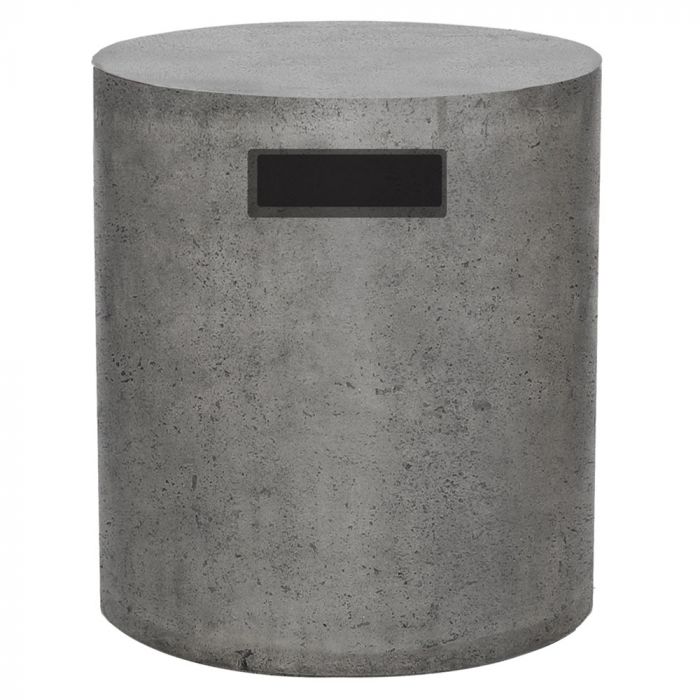 Prism Hardscapes Orinda 15-Inch Concrete Round Propane Tank Enclosure