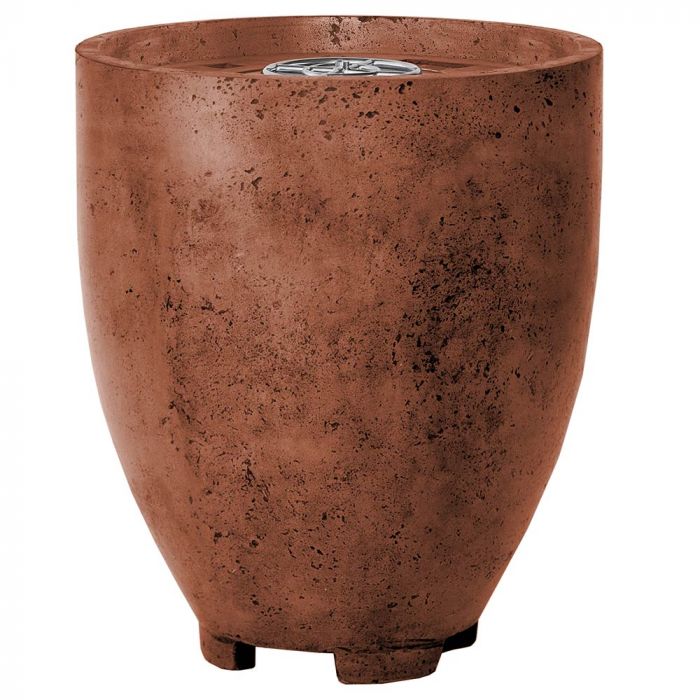 Prism Hardscapes Pentola 1 24-Inch Concrete Round Outdoor Fire Pit Pedestal