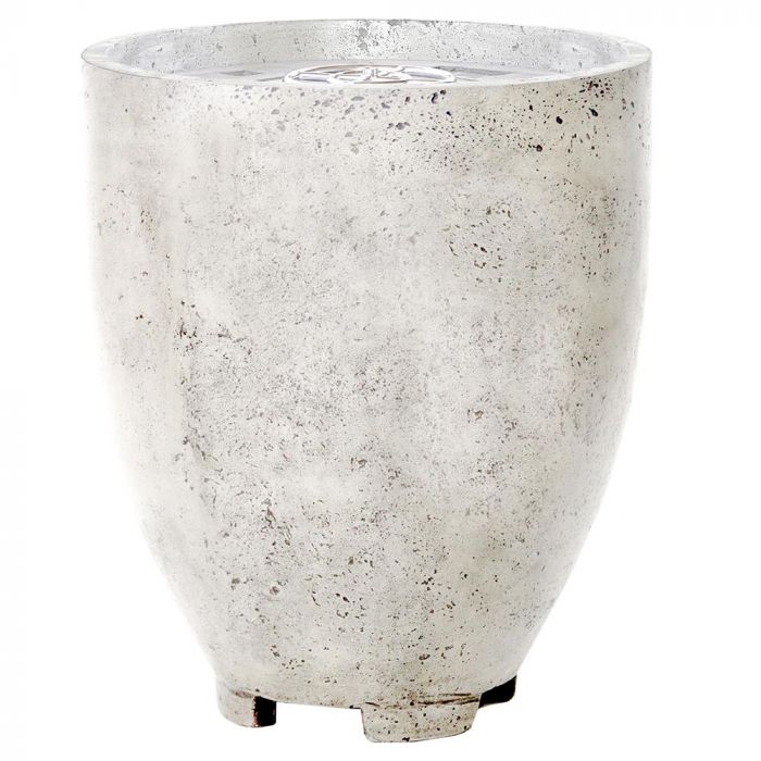 Prism Hardscapes Pentola 1 24-Inch Concrete Round Outdoor Fire Pit Pedestal