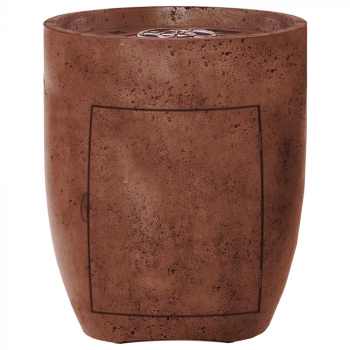 Prism Hardscapes Pentola 3 24-Inch Concrete Round Outdoor Fire Pit Pedestal