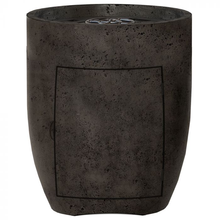 Prism Hardscapes Pentola 3 24-Inch Concrete Round Outdoor Fire Pit Pedestal