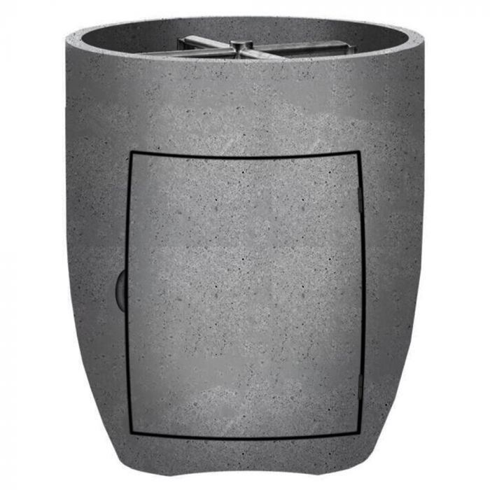 Prism Hardscapes Pentola 3 24-Inch Concrete Round Outdoor Fire Pit Pedestal