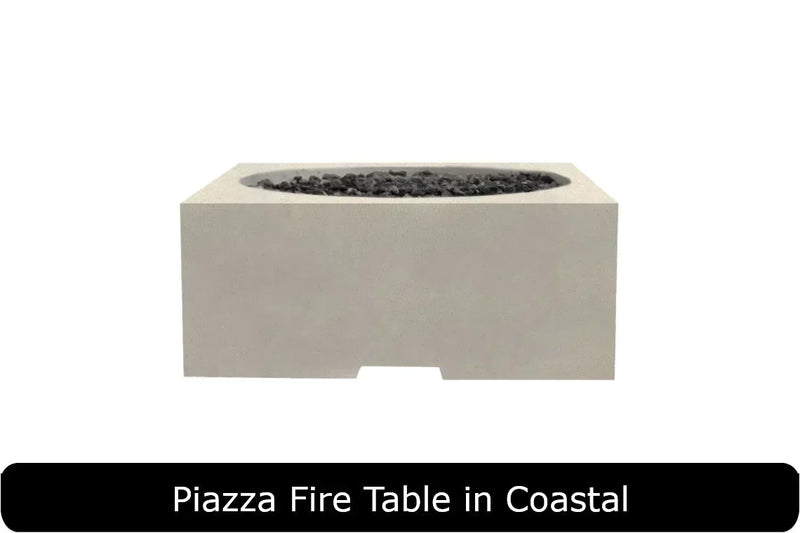 Prism Hardscapes Piazza 39-Inch Concrete Square Outdoor Fire Pit Table