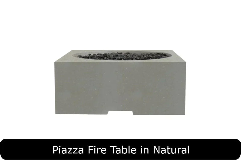 Prism Hardscapes Piazza 39-Inch Concrete Square Outdoor Fire Pit Table