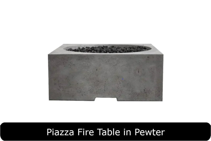 Prism Hardscapes Piazza 39-Inch Concrete Square Outdoor Fire Pit Table