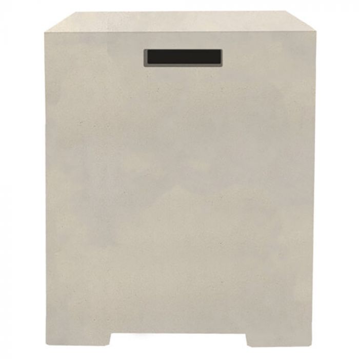 Prism Hardscapes Sausalito 16-Inch Concrete Square Propane Tank Enclosure