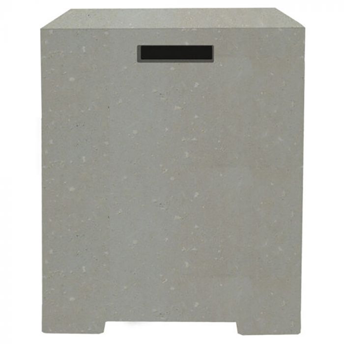 Prism Hardscapes Sausalito 16-Inch Concrete Square Propane Tank Enclosure