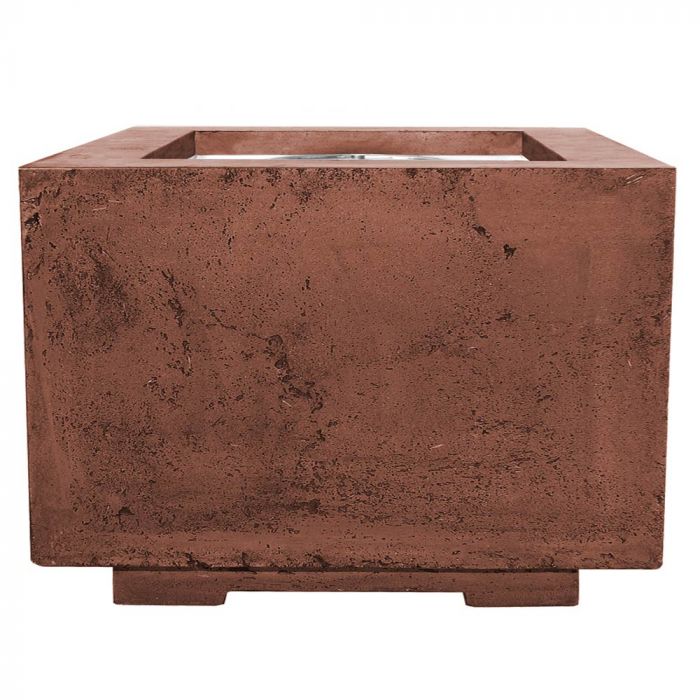 Prism Hardscapes Scatola 2 24-Inch Concrete Square Outdoor Fire Pit Bowl