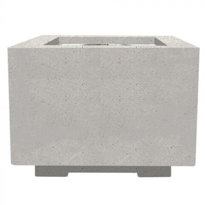 Prism Hardscapes Scatola 2 24-Inch Concrete Square Outdoor Fire Pit Bowl