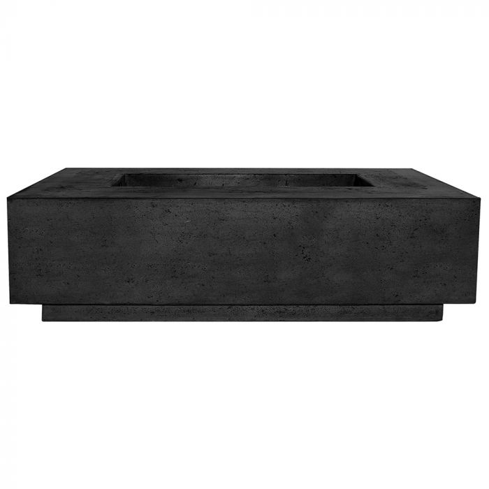 Prism Hardscapes Tavola 1 56-Inch Concrete Rectangular Outdoor Fire Pit Table