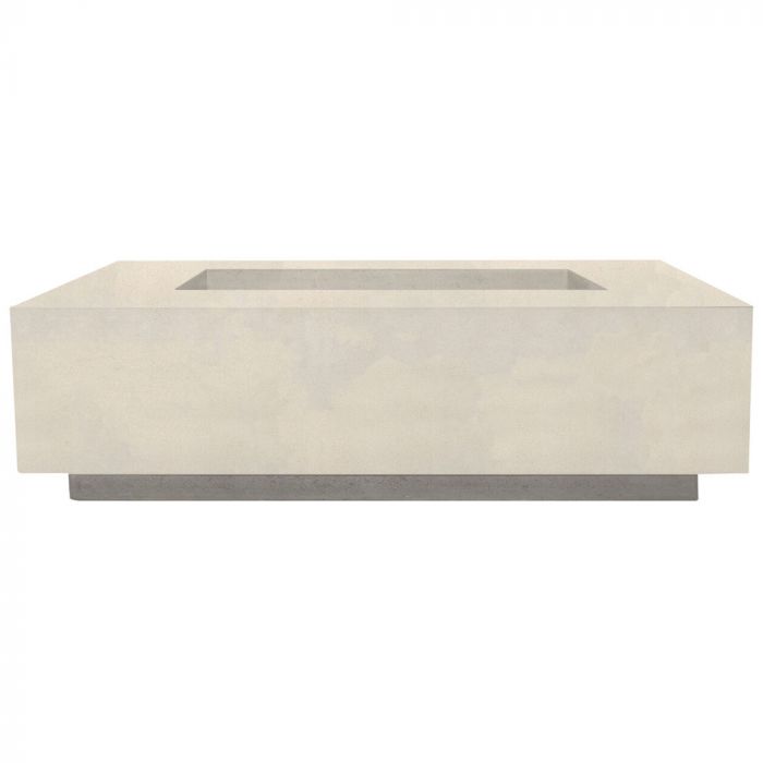 Prism Hardscapes Tavola 1 56-Inch Concrete Rectangular Outdoor Fire Pit Table