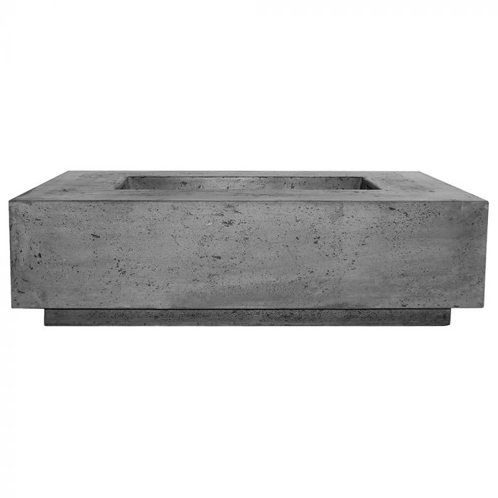 Prism Hardscapes Tavola 1 56-Inch Concrete Rectangular Outdoor Fire Pit Table