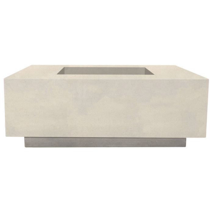 Prism Hardscapes Tavola 3 48-Inch Concrete Square Outdoor Fire Pit Table