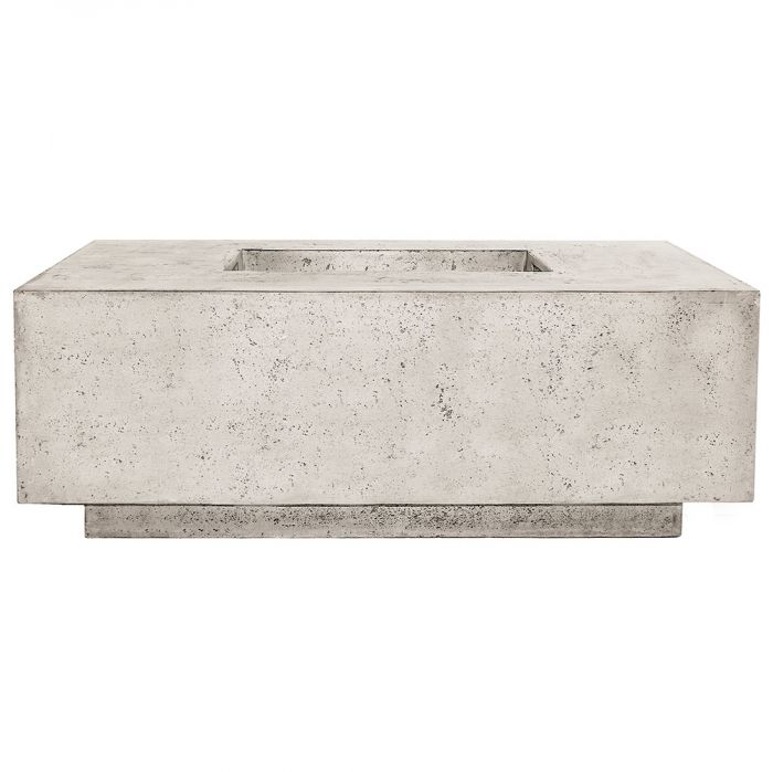 Prism Hardscapes Tavola 3 48-Inch Concrete Square Outdoor Fire Pit Table