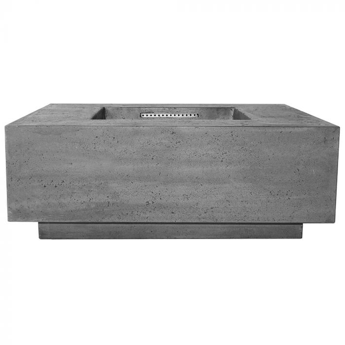 Prism Hardscapes Tavola 3 48-Inch Concrete Square Outdoor Fire Pit Table