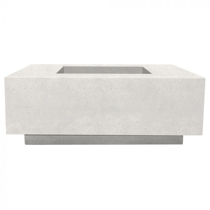 Prism Hardscapes Tavola 3 48-Inch Concrete Square Outdoor Fire Pit Table