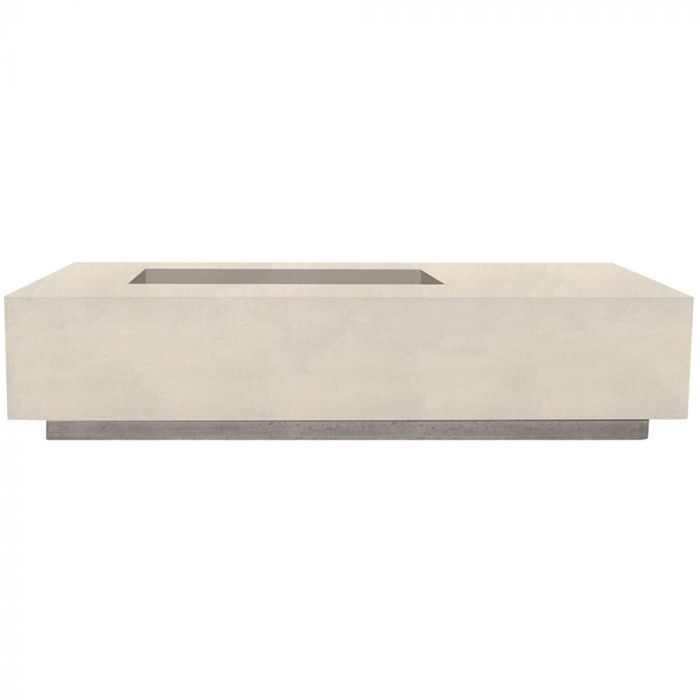 Prism Hardscapes Tavola 5 80-Inch Concrete Rectangular Outdoor Fire Pit Table