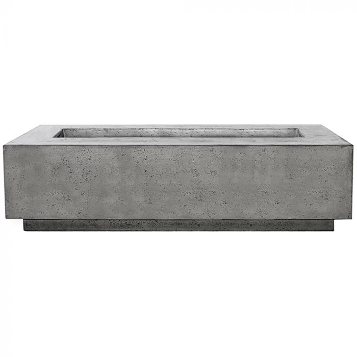 Prism Hardscapes Tavola 72-Inch Concrete Rectangular Outdoor Fire Pit Table