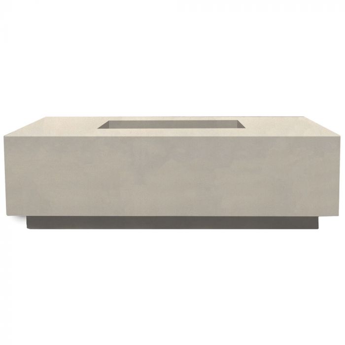 Prism Hardscapes Tavola 7 60-Inch Concrete Rectangular Outdoor Fire Pit Table