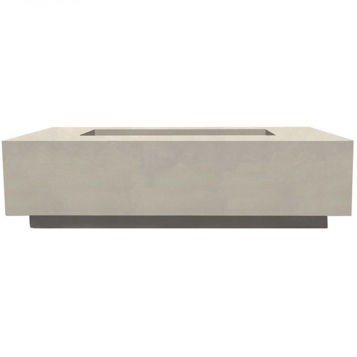 Prism Hardscapes Tavola 8 60-Inch Concrete Rectangular Outdoor Fire Pit Table