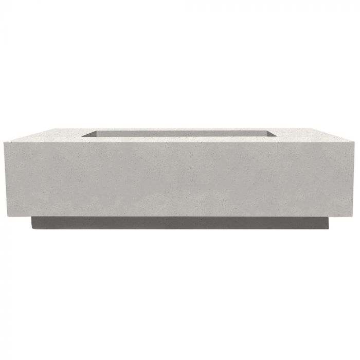 Prism Hardscapes Tavola 8 60-Inch Concrete Rectangular Outdoor Fire Pit Table