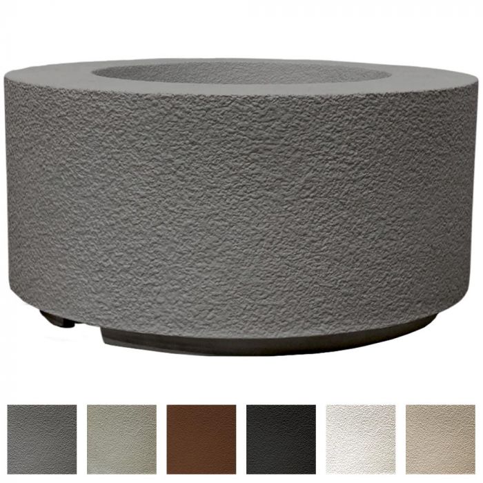 Prism Hardscapes Tuscany Cilindro 36-Inch Concrete Round Outdoor Fire Pit Bowl